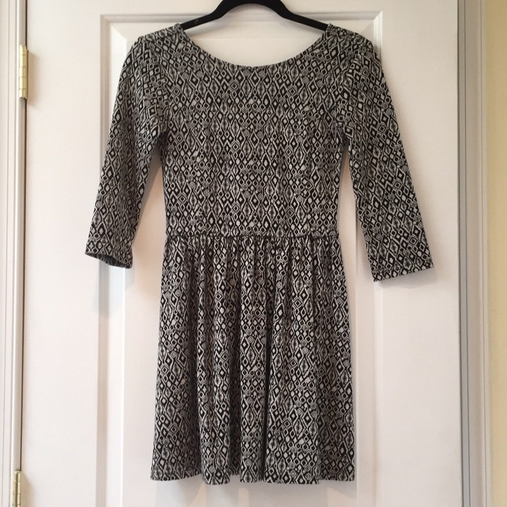 BP. Boat neck Three-Quarter Sleeve Dress